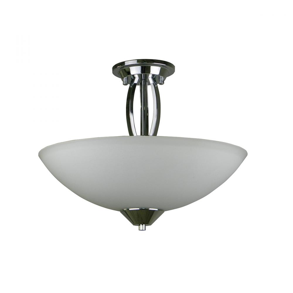 3 Light Semi Flush