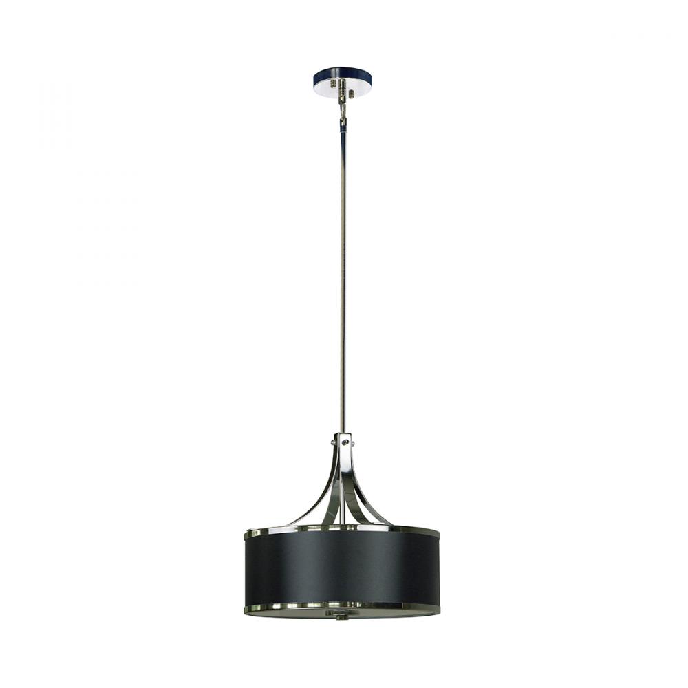 3 Light Chandelier Drum Shade