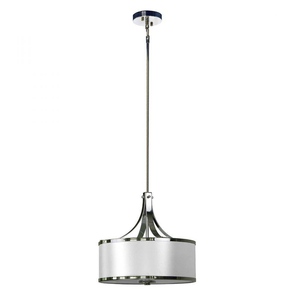 3 Light Chandelier Drum Shade