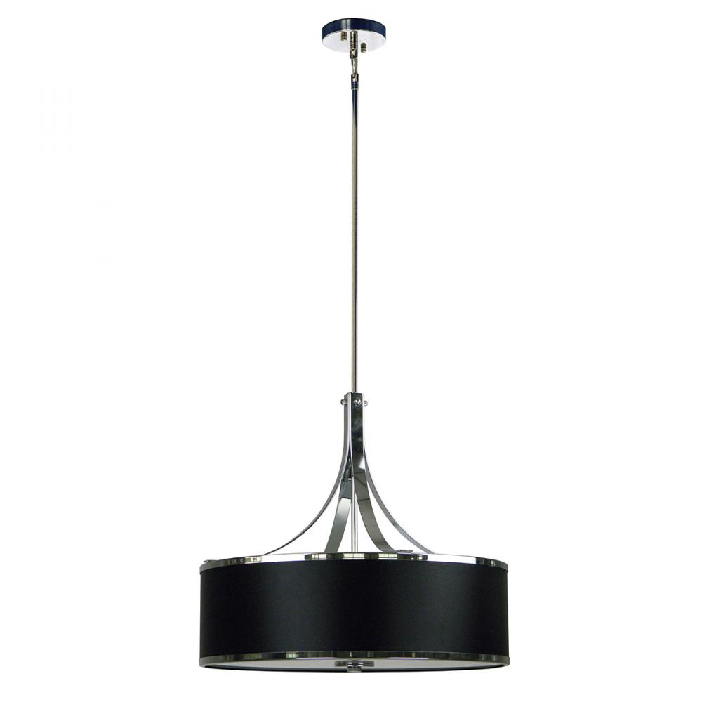 4 Light Chandelier Drum Shade