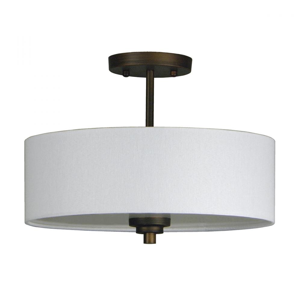 3 Light Semi Flush