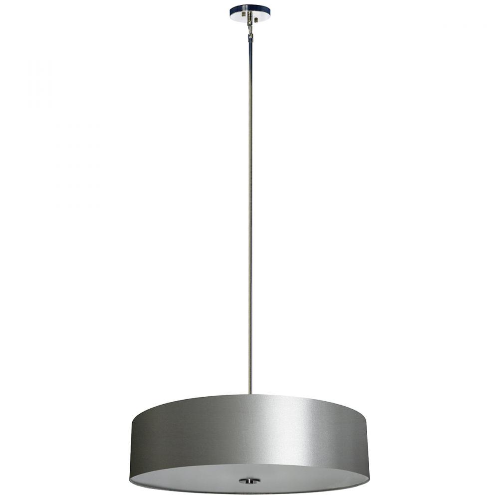 5 Light Chandelier Drum Shade