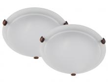 Whitfield FM9-16AWCFTWINPACK - 3 Light Flush Mount Twin Pack