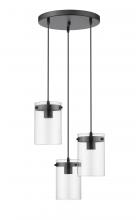 Whitfield PT51PAN-3BK - 3 Light Pendant